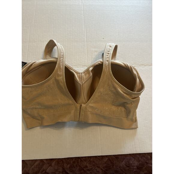 Bali Womens 2XL Nude Bra Comfortflex Seamless Shaping Wireless V-Neck Padded NWT - Picture 7 of 8